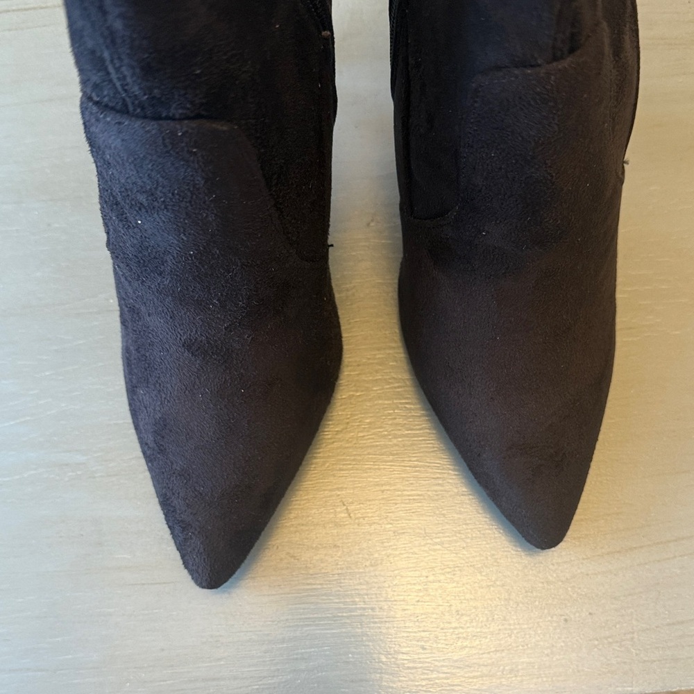 Charlotte Russe Black Heeled Boots - Picture 6 of 8